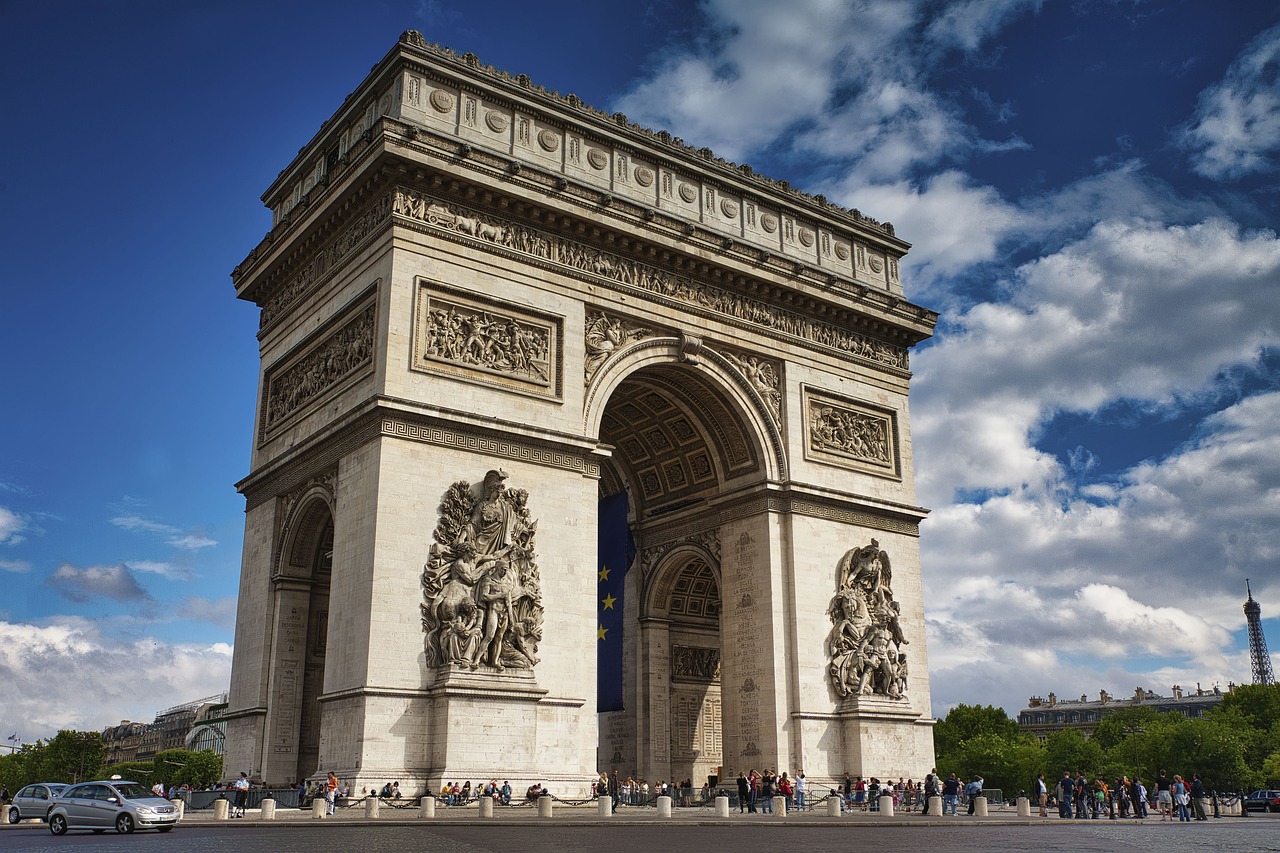 The Arc de Triomphe in Paris