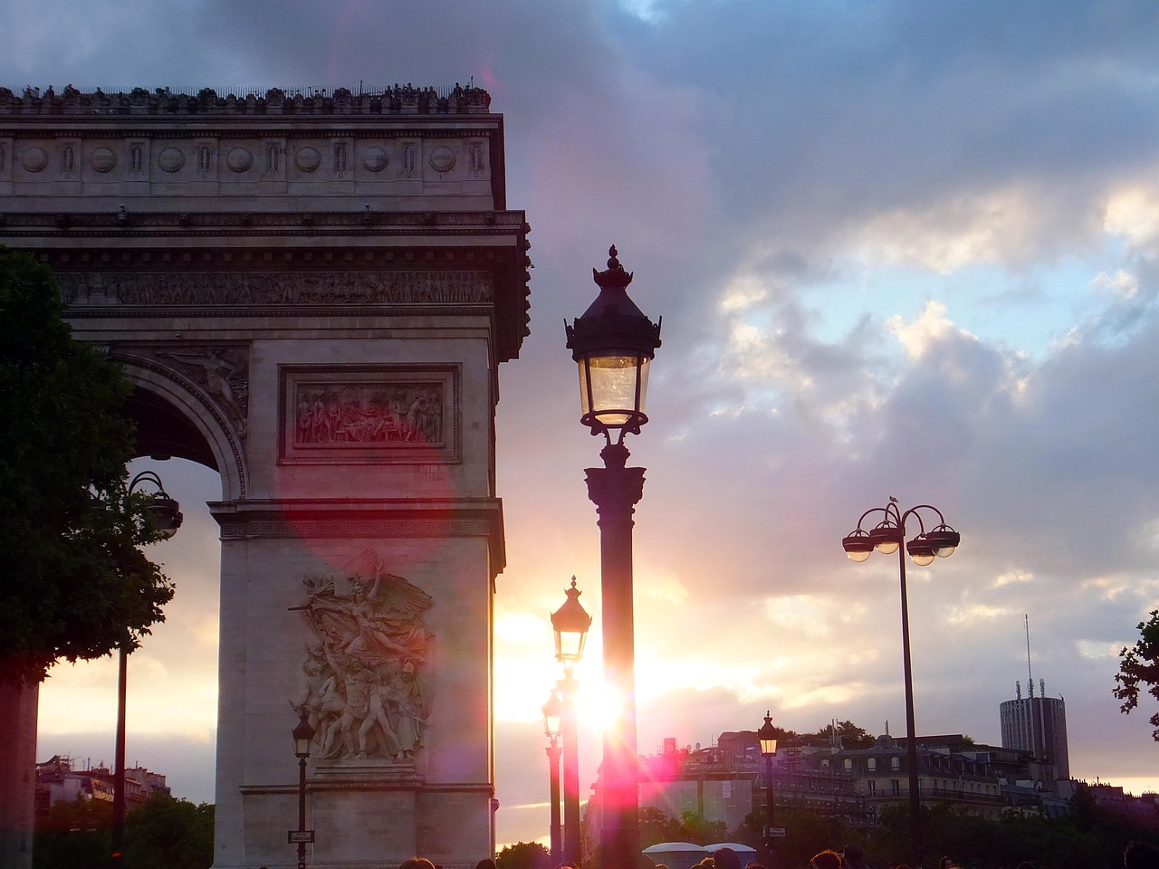 The Arc de Triomphe in Paris 