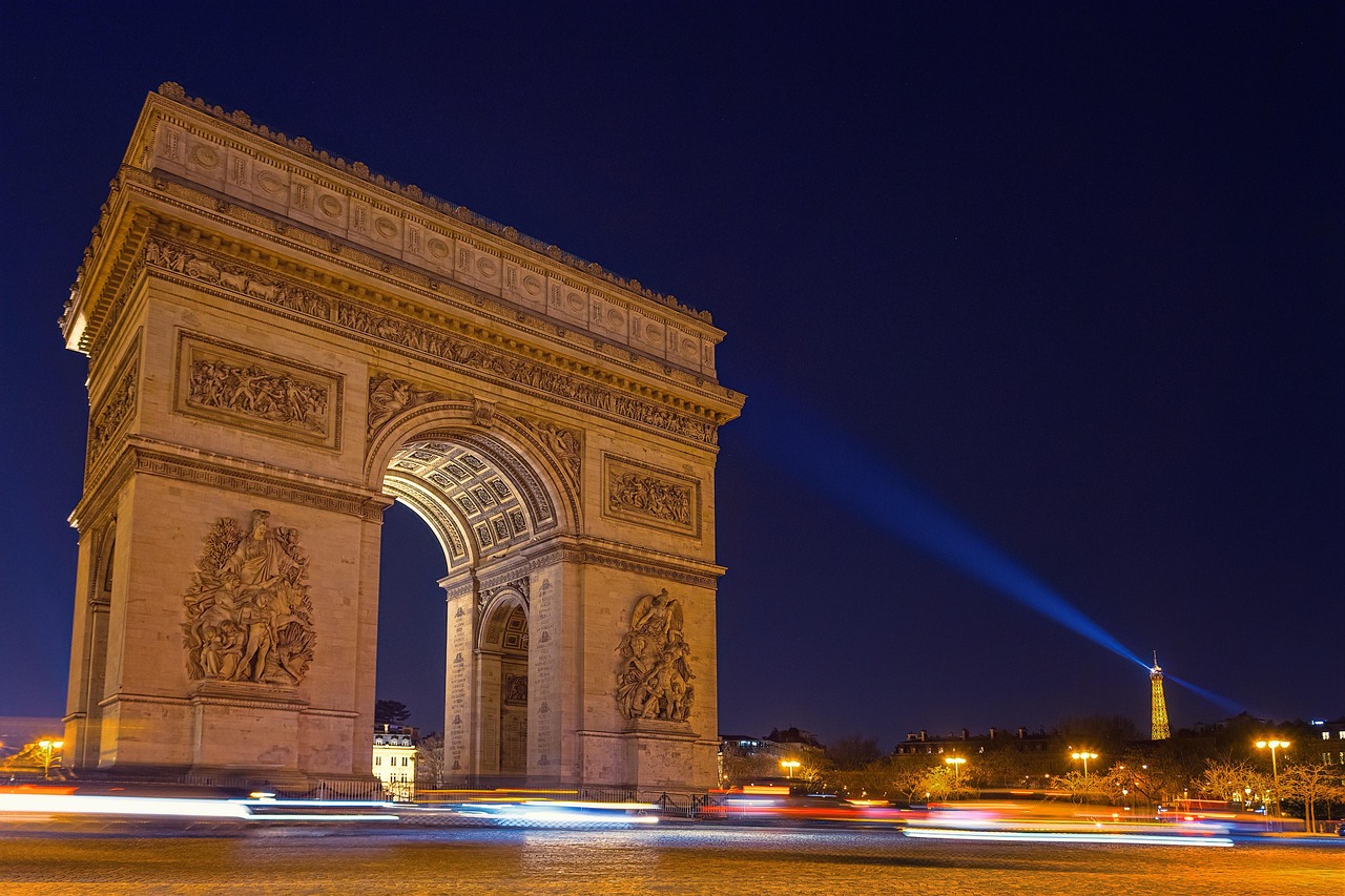 The Arc de Triomphe in Paris