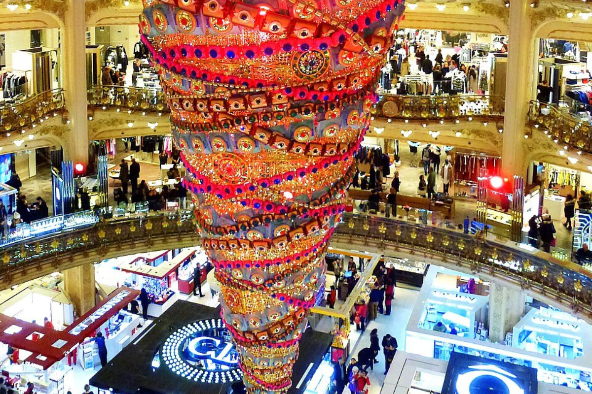 Galeries Lafayette Christmas tree 2014
