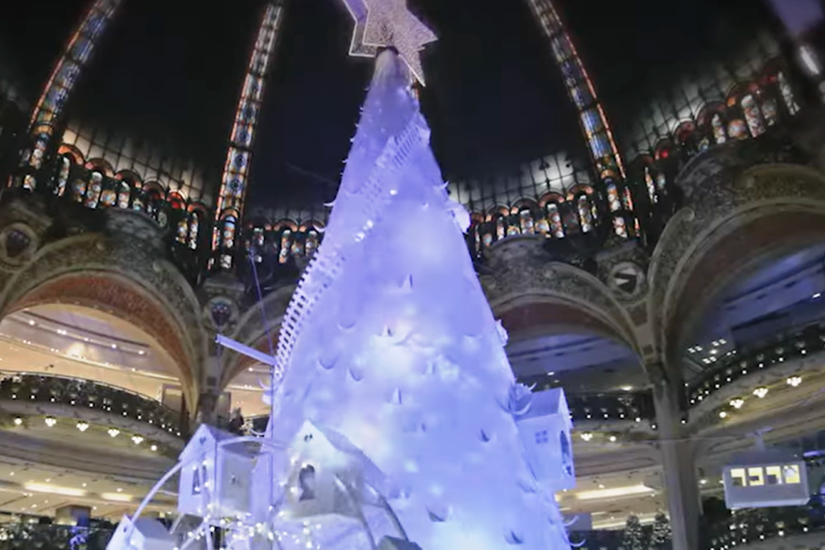 Galeries Lafayette Christmas tree 2016