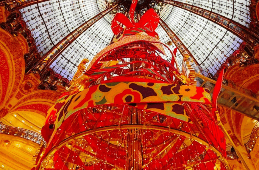 Galeries Lafayette Christmas tree 2025