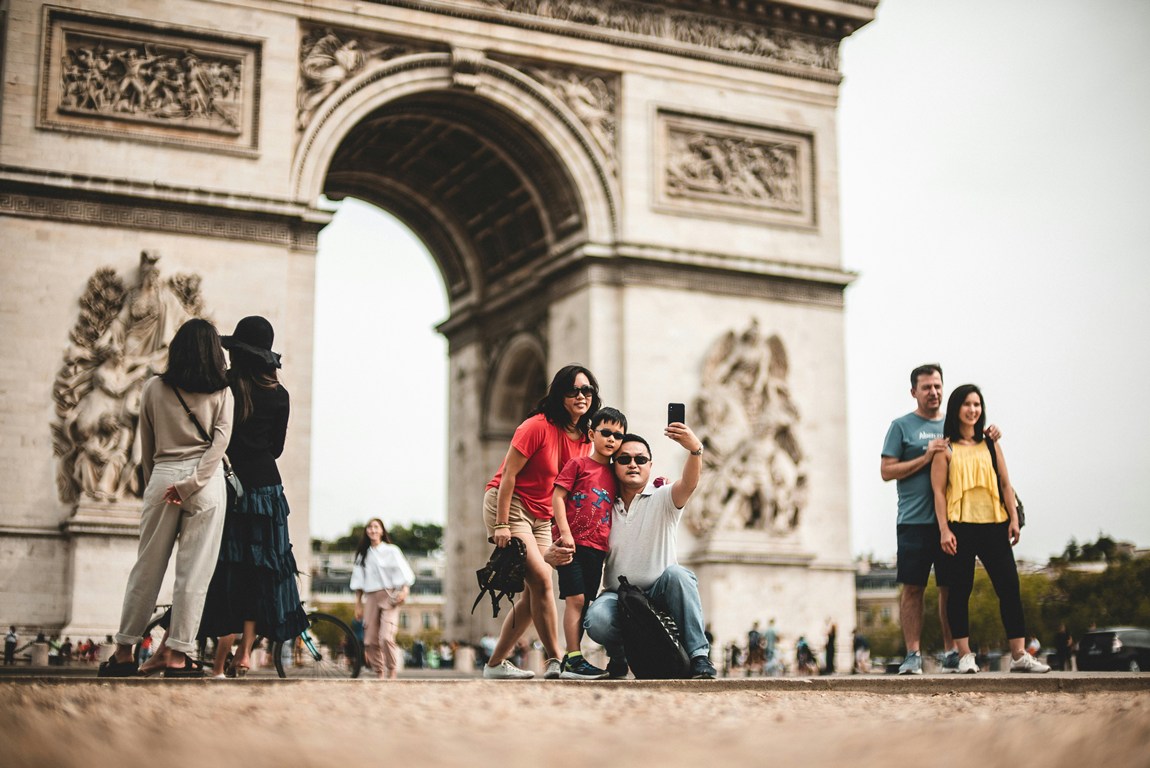 The Arc de Triomphe in Paris