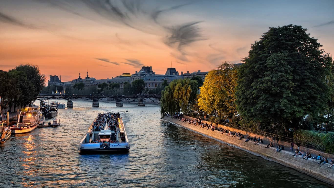 summer in paris, seine
